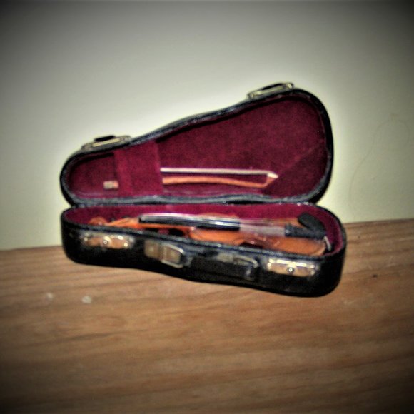 REALISTIC MINITURE VIOLIN AND CASE Host Pick!🎉 - Picture 3 of 12